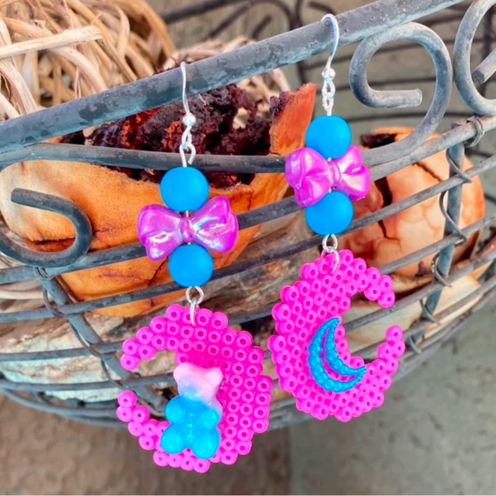 Mismatch Kandi Gummy Bear Earrings Festival Kawaii